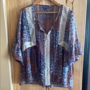 Artesia‎ Multicolor Bohemian Top